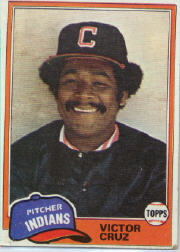 1981 Topps Baseball Cards      252     Victor Cruz